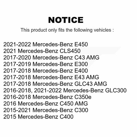 Kugel Front Wheel Bearing Hub Assembly For Mercedes-Benz C300 GLC300 E300 E400 C43 AMG GLC43 E43 70-513388